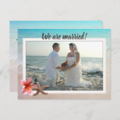 Wir sind verheiratete Foto-Eheschließungen Postkarte (Vorne/Hinten)