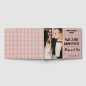 Wir sind Verheiratete Personalisiert-weiße und ros Gästebuch (Voll)