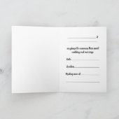 Wir sind Verheiratete Wedding Announcement Chicory Einladung (Innenseite)