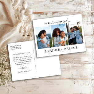 Wir sind verlobt 3 Foto-Script-Postkarte Postkarte