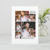 Wir sind Verlobt 5 Foto Verlobung Ankündigung (Stehend Vorderseite)