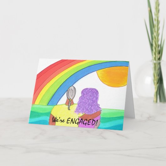 Wir sind VERLOBT! Ankündigung (Vorderseite)