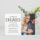 Wir sind Verlobt | Ankündigung der Verlobung (Stehend Vorderseite)