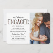 Wir sind Verlobt | Ankündigung der Verlobung (Vorderseite)