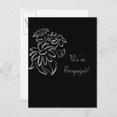 wir sind verlobt ankündigungspostkarte (Vorne/Hinten)