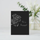 wir sind verlobt ankündigungspostkarte (Stehend Vorderseite)