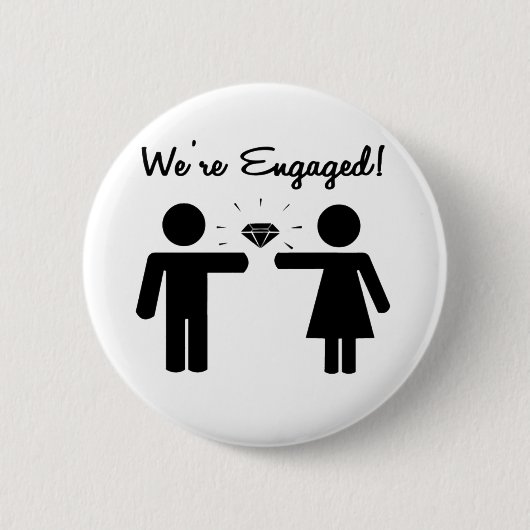 Wir sind Verlobt Button (Vorderseite)