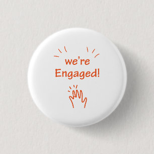 wir sind Verlobt. Button