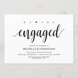 Wir sind verlobt, die Engagement Party lädt ein Einladung