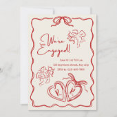 Wir sind Verlobt - Einladung einer engagierten Par (Vorderseite)