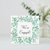 Wir sind Verlobt Elegant Eukalyptus Green Peach (Stehend Vorderseite)