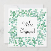 Wir sind Verlobt Elegant Eukalyptus Green Peach (Vorderseite)