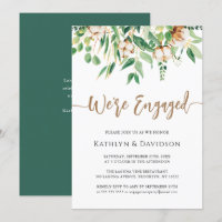 Wir sind Verlobt Eukalyptus Moderne Engagement Par