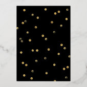 Wir sind Verlobt Foto Engagement Party Gold Folieneinladung (Rückseite)