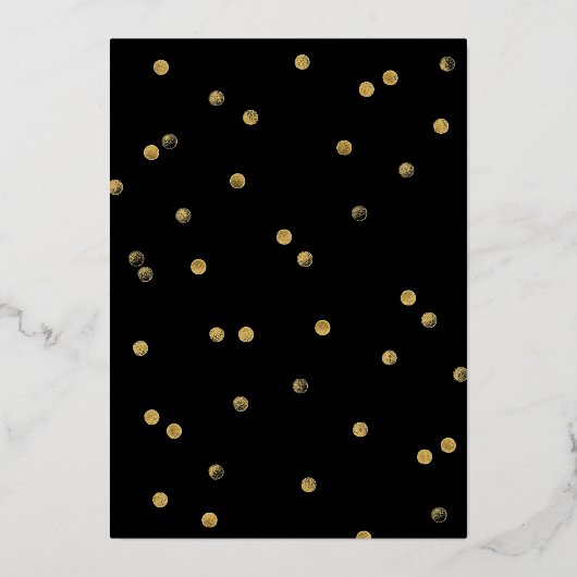 Wir sind Verlobt Foto Engagement Party Gold Folieneinladung (Rückseite)