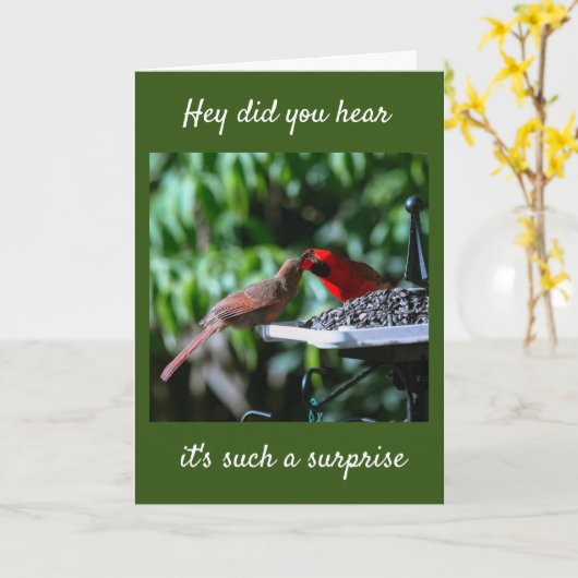 **WIR SIND VERLOBT" KARTE (Gelbe Blume)