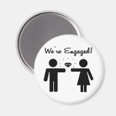 Wir sind Verlobt Magnet (Vorderseite/Rückseite)