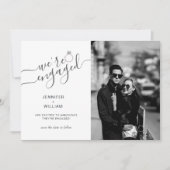 Wir sind Verlobt mit der Verlobung von Ehepaaren i Ankündigung (Vorderseite)