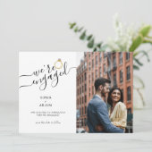 Wir sind Verlobt mit der Verlobung von Ehepaaren i Ankündigung (Stehend Vorderseite)