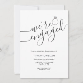 Wir sind Verlobt mit Paaren, die sich für das Foto Einladung