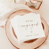 Wir sind Verlobt Napkins, eine moderne Engagement- Serviette