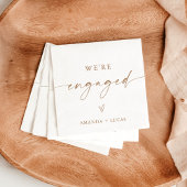 Wir sind Verlobt Napkins, eine moderne Engagement- Serviette