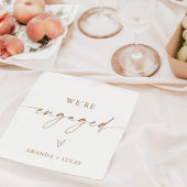 Wir sind Verlobt Napkins, eine moderne Engagement- Serviette