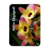 Wir sind Verlobt! Orchid Flexible Magnet (Vertikal)
