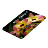 Wir sind Verlobt! Orchid Flexible Magnet (Linke Seite)