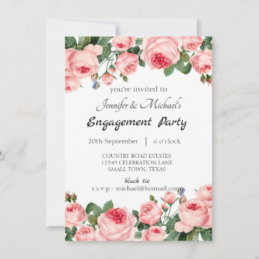 Wir sind Verlobt rosa rot rot. (Rückseite)