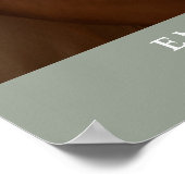 Wir sind Verlobt Sage Verlobung Foto Willkommensze Poster (Ecke)