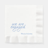 Wir sind Verlobt Serviette (Vorderseite)