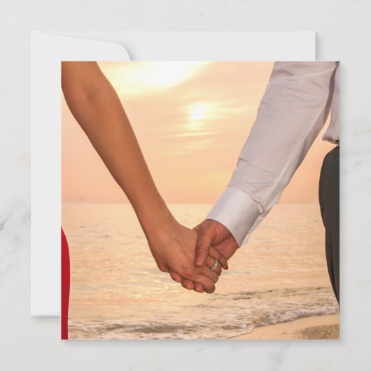 Wir sind Verlobt Simple Foto Magenta Pink Verlobun Einladung (Rückseite)