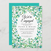 Wir sind Verlobte Ankündigung der tropischen Verlo (Vorne/Hinten)