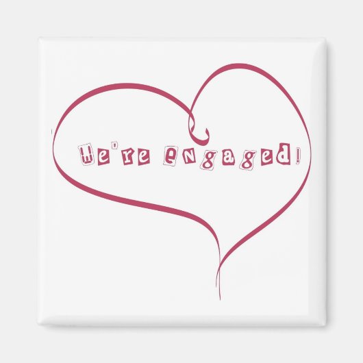 Wir sind Verlobte Ankündigung Magnet (Vorne)