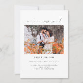 Wir sind Verlobte Ankündigung von Foto Verlobung (Vorderseite)