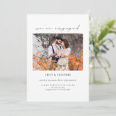 Wir sind Verlobte Ankündigung von Foto Verlobung (Stehend Vorderseite)