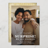 Wir sind Verlobte Ankündigung von Foto Verlobung (Vorne/Hinten)