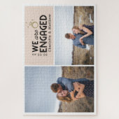 Wir sind Verlobte Ankündigung von Foto Verlobung Puzzle (Vertikal)