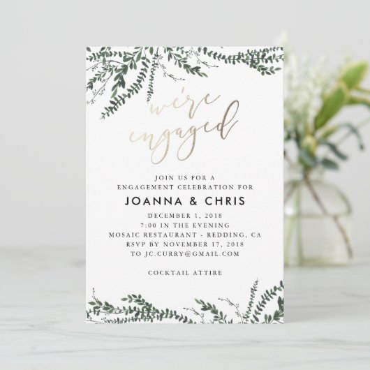 Wir sind Verlobte Einladung (Stehend Vorderseite)