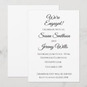 Wir sind Verlobte Engagement Party Einladungen ele (Vorne/Hinten)