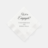 Wir sind Verlobte Engagement Party Napkins Serviette (Ecke)