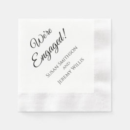 Wir sind Verlobte Engagement Party Napkins Serviette