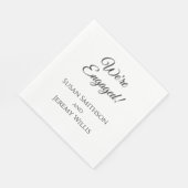 Wir sind Verlobte Engagement Party Napkins Tablewa Serviette (Ecke)