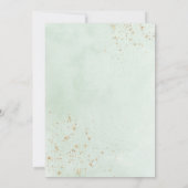 Wir sind Verlobte Engagement Party Pink Floral Gol Einladung (Rückseite)