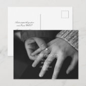 Wir sind Verlobte Foto Ankündigung Postkarte (Vorne/Hinten)