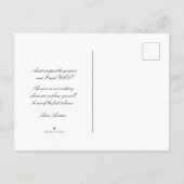 Wir sind Verlobte Foto Ankündigung Postkarte (Rückseite)