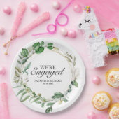 Wir sind Verlobte geometrische Verlobung von Green Pappteller (Party)