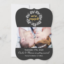 WIR SIND VERLOBTE Rustikale KRIEGSKARTE Einladung