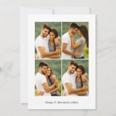 Wir sind Verlobte Verlobung Ankündigung Foto (Rückseite)